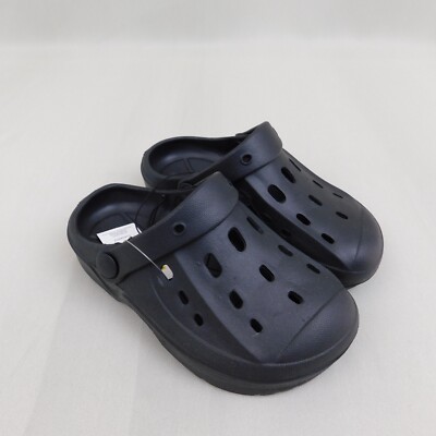 OT Revolution Boy's Clog Sandals, Water Shoes - Black, 13-1 Medium #7254