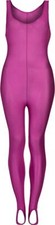 Girls Sleeveless Dance, Ballet, Gymnastics Nylon  Kids Stirrup Foot Catsuit