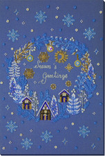 Bead Embroidery Kit Christmas Bead stitching DIY Abris Art