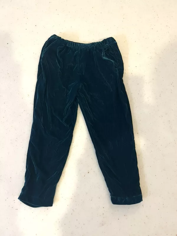 Green Velvet Gymboree pants size 5/6