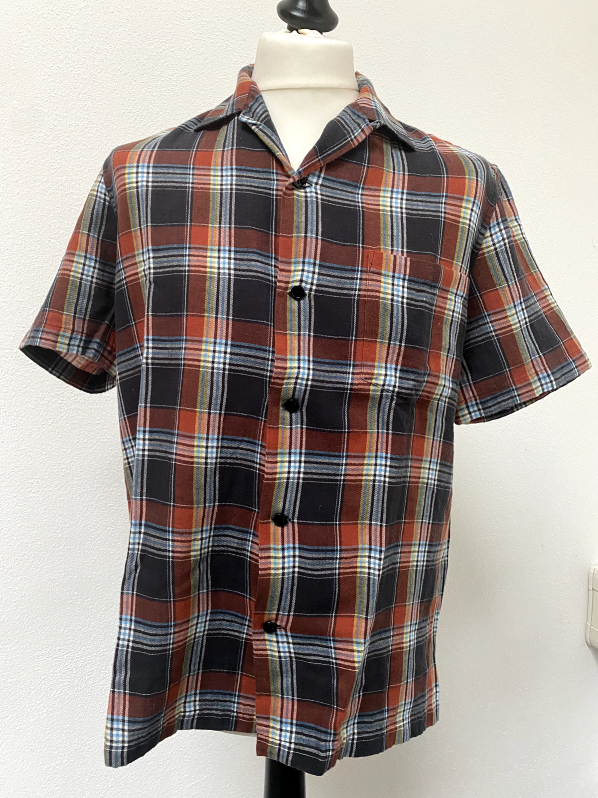 Camicia Saint Laurent flanella maniche corte taglia M