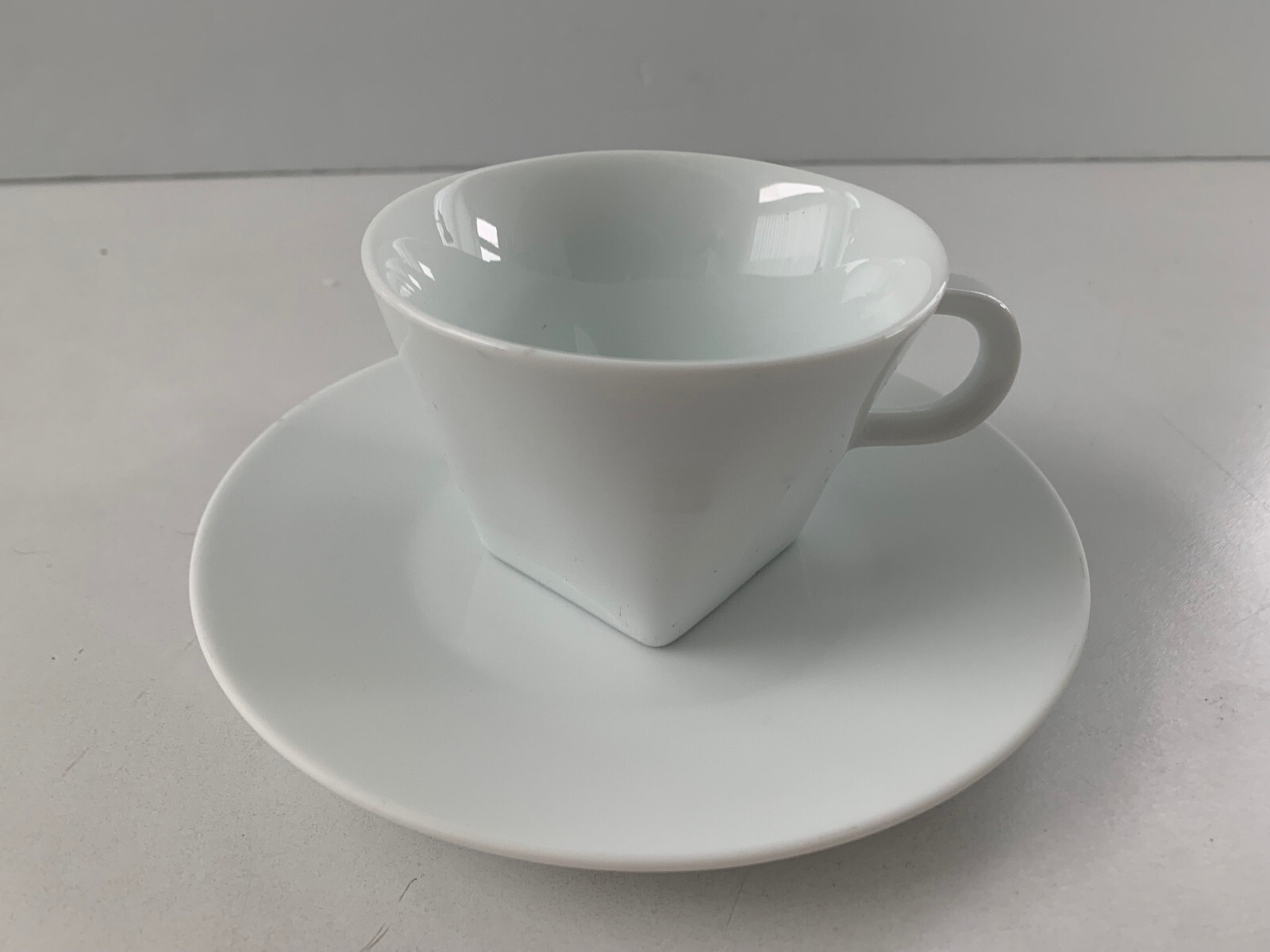 Nespresso Coffee Cup & Saucer Set Big Game White Espresso Latte Cappuccino