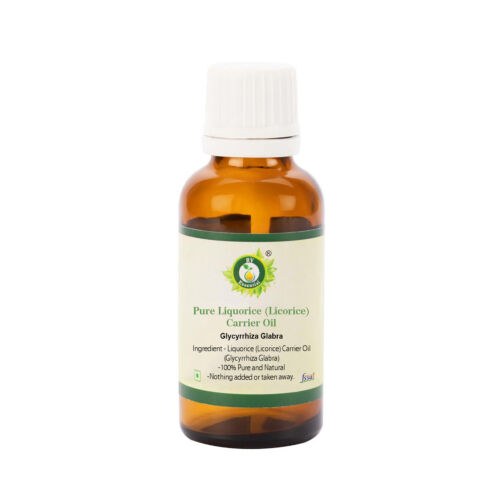R V Essential Pure Liquorice Oil Glycyrrhiza Glabra Licorice Oil 100% Natural - Afbeelding 1 van 30