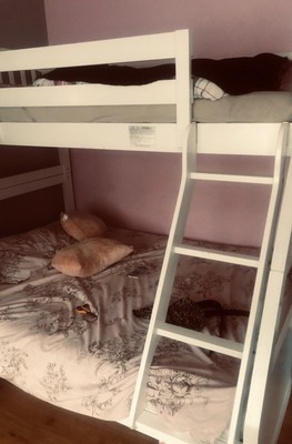 bunk bed with double bed underneath