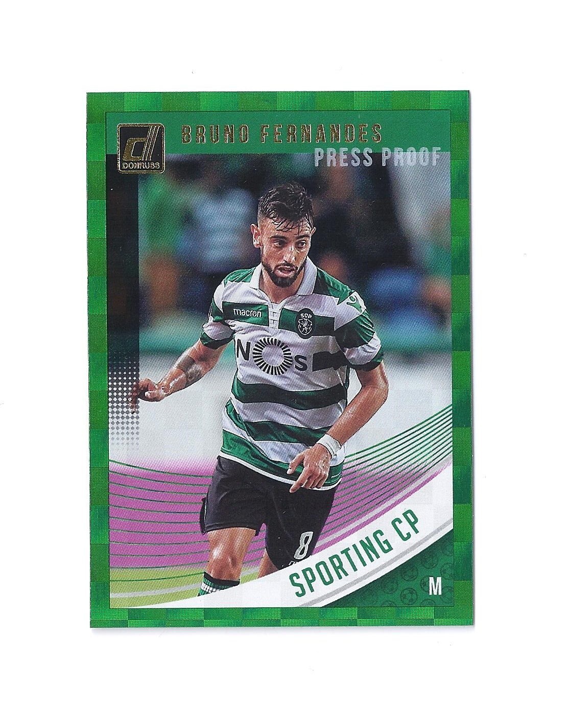 2018-19 Donruss Soccer - Bruno Fernandes Green Press Proof SP Sporting
