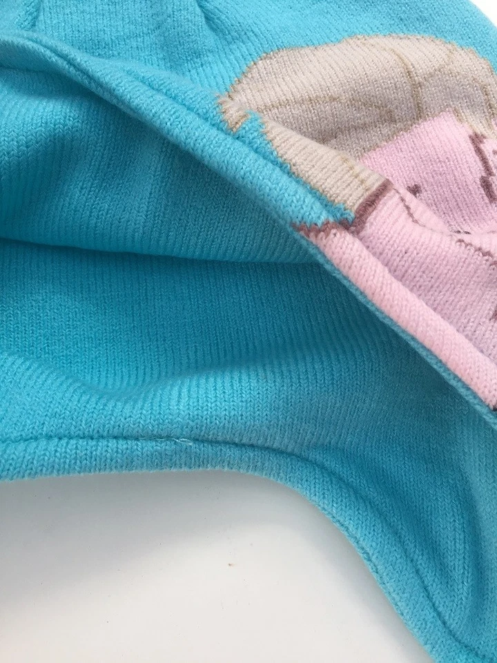 Girls Frozen Elsa Anna Princess Braided Winter Crochet Hat Beanie *1-4-12 years* - Image 3 of 4