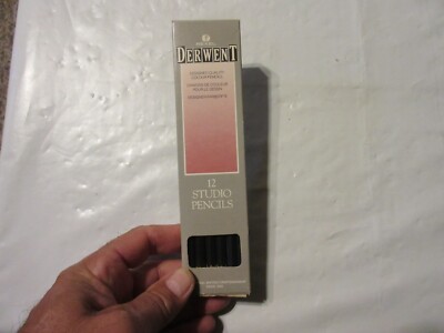Vintage Derwent Studio 12 Designer Quality Colour Pencils Made By British