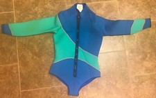 SeaQuest Women 12 Wetsuit Long Sleeve Blue Neoprene