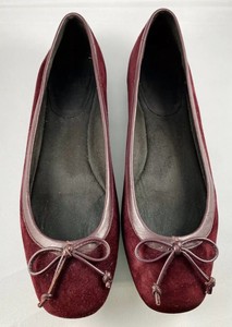 stuart weitzman leather ballet flats