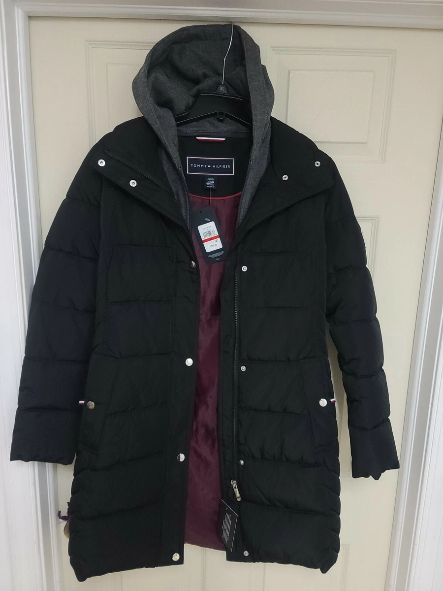 Tommy hilfiger black clearance winter jacket
