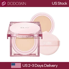 US SELLER CLIO Kill Cover Mesh Glow Cushion SPF50+ COMPACT&REFILL SET