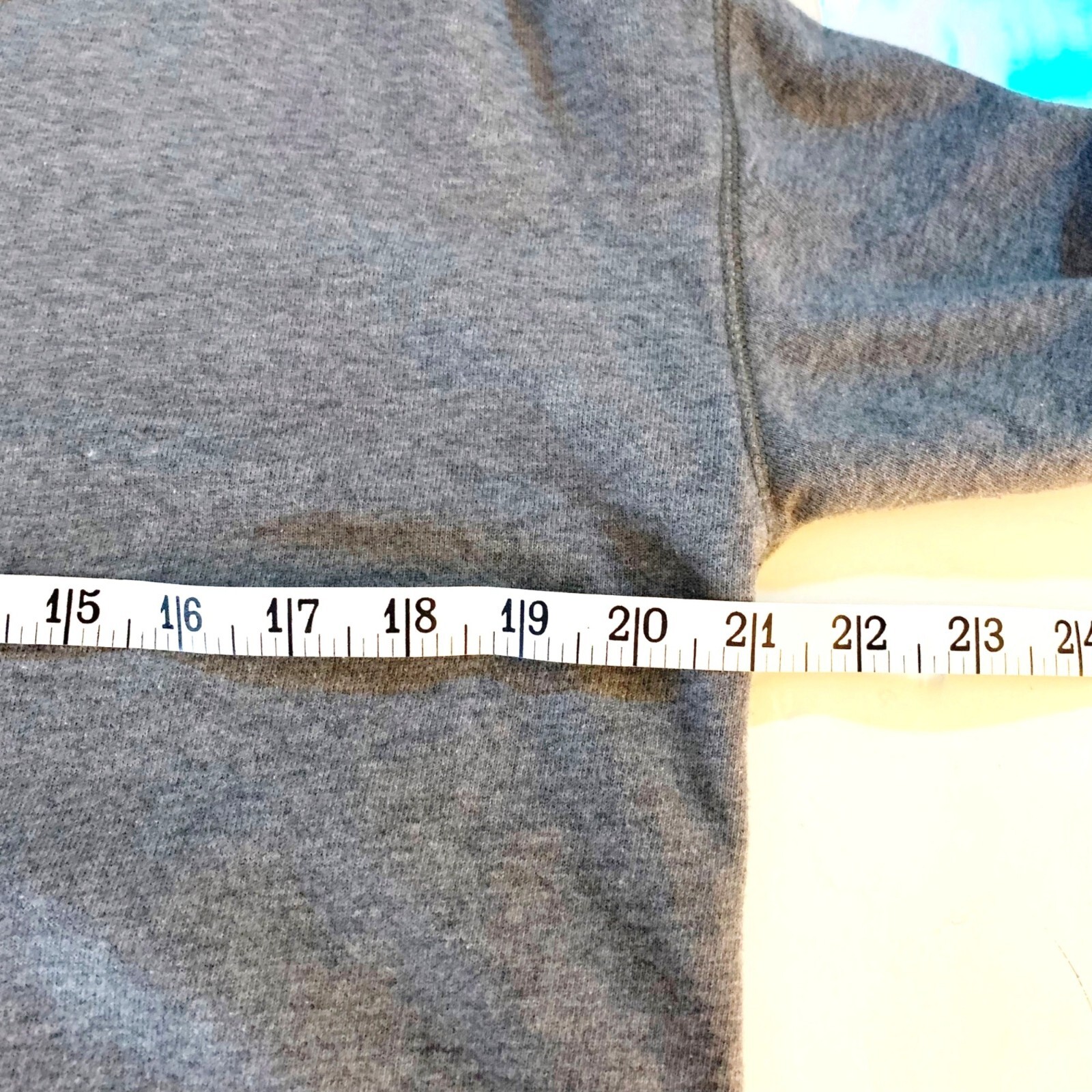 Gap Solid Grey High Neck Drawstring Pullover Casu… - image 7