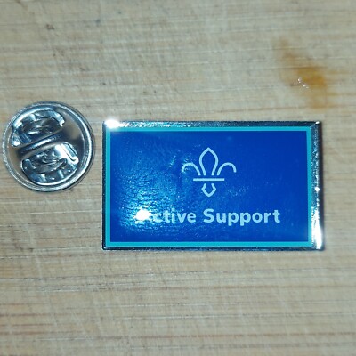 UK Scouting Current Active Support Uniform Metal Pin Badge 