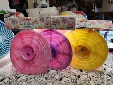 Set Of 3 LED Color Paper Lanterns Round 8  