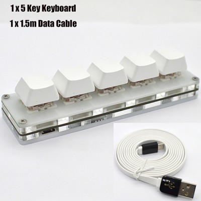 5Key OSU Tastatur Mini Mechanical Keyboard Gaming Keypad Kable für Windows MacOS