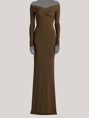 ralph lauren off shoulder dress Ralph Lauren Women's Crepe Off-the-Shoulder Gown in Blue Note