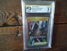 Pokemon vmax gold secret graded crystal cave ex gx star 230/203 art sr Card b4