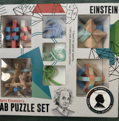 New Einstein's Lab Puzzle Set.  7 Professor Puzzle Set New Sealed Brain Teaser