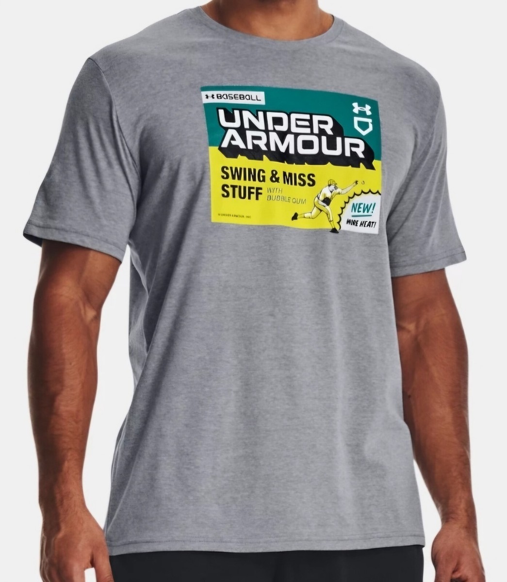 Under Armour Men's T-Shirt Baseball Swing Miss Stuff With