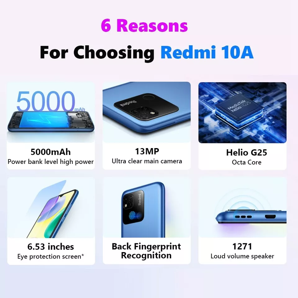 Xiaomi Redmi 10A 本体 128gb Xiaomi Redmi 10A Smartphone, 6.53