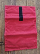 Vintage ROLFS Red Fabric Soft Felt Lined Women's Travel Jewelry Case Organizer