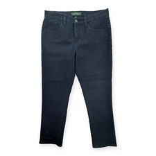 Lauren Jeans Co. Ralph Lauren Jeans Womens Size 12 Blue Cropped Skinny Stretch