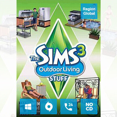 Les Sims 3 Outdoor Living Stuff Pack DLC pour PC Jeu Origine Clé Région Gratuit - Photo 1 sur 1