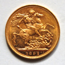 Australia. 1892 Melbourne - Jubilee Head Sovereign. Much Lustre - EF/gEF