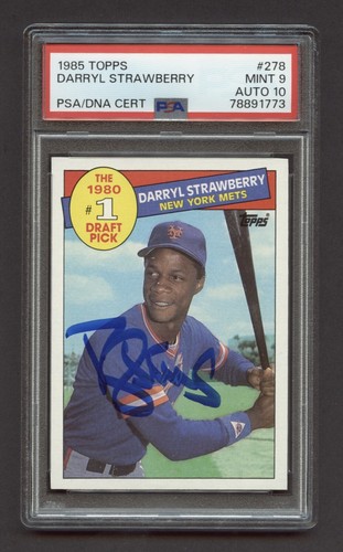 1985 Topps Darryl Strawberry #278 card