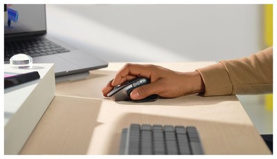 Logitech MX Master 3S for Mac 8000 DPI Büro Maus Laser  Schwarz, Silber