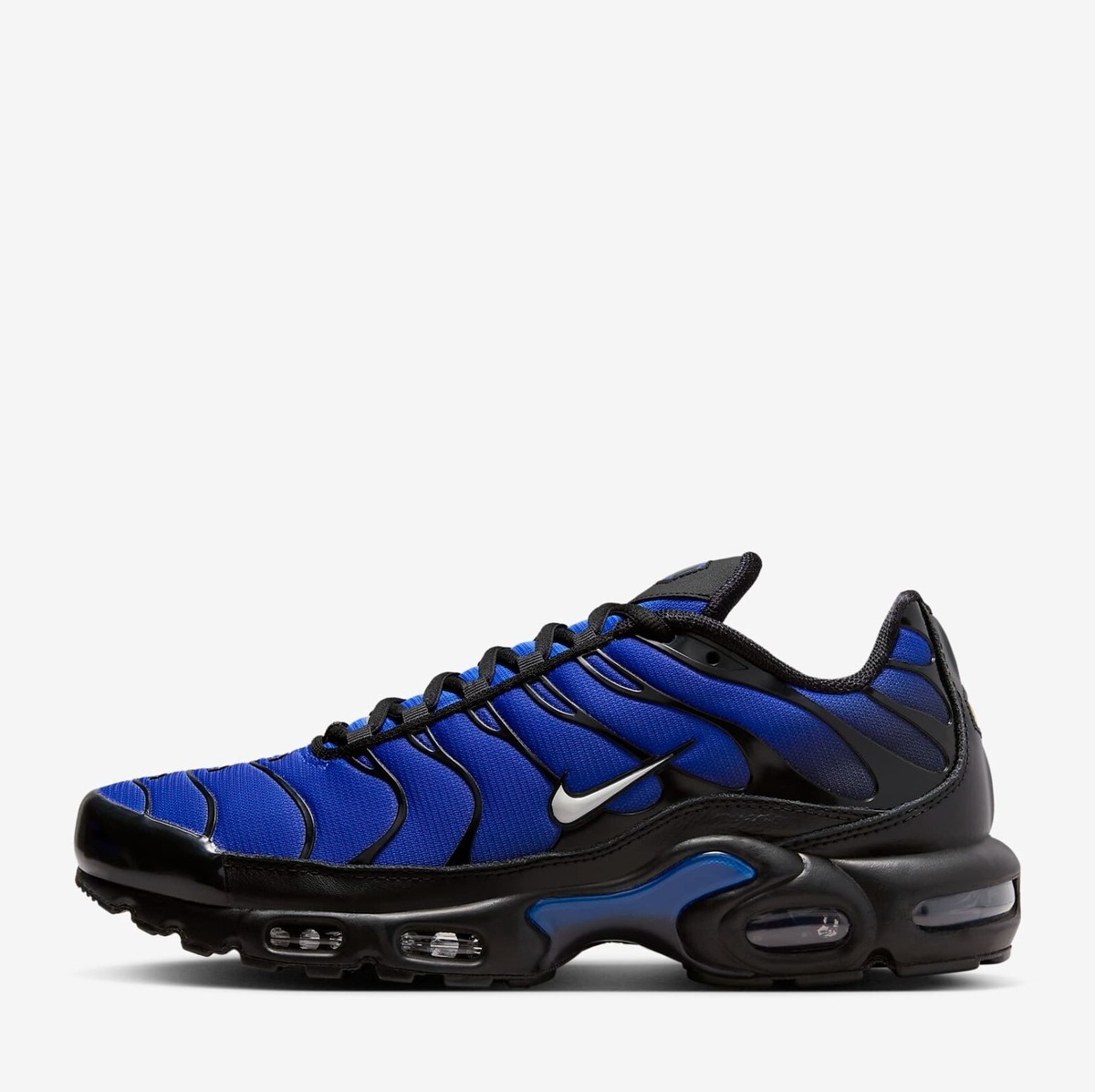 Nike Air Max Plus Premium Sneakers Shoes Black/Racer Blue FQ7331