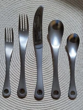 Robert Welch PENDULUM 18/10 Stainless Satin Gloss Dot Flatware Pattern: RBWPEN