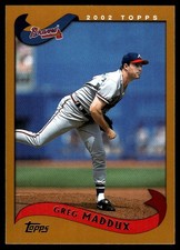 Greg Maddux 2002 Topps #240 Atlanta Braves FREE SHIPPING AutographDen