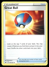 2020 Sword & Shield Great Ball Uncommon #164
