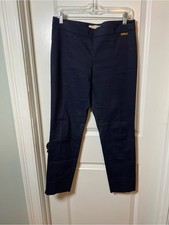 Tory Burch Navy Slim Stretch Trousers