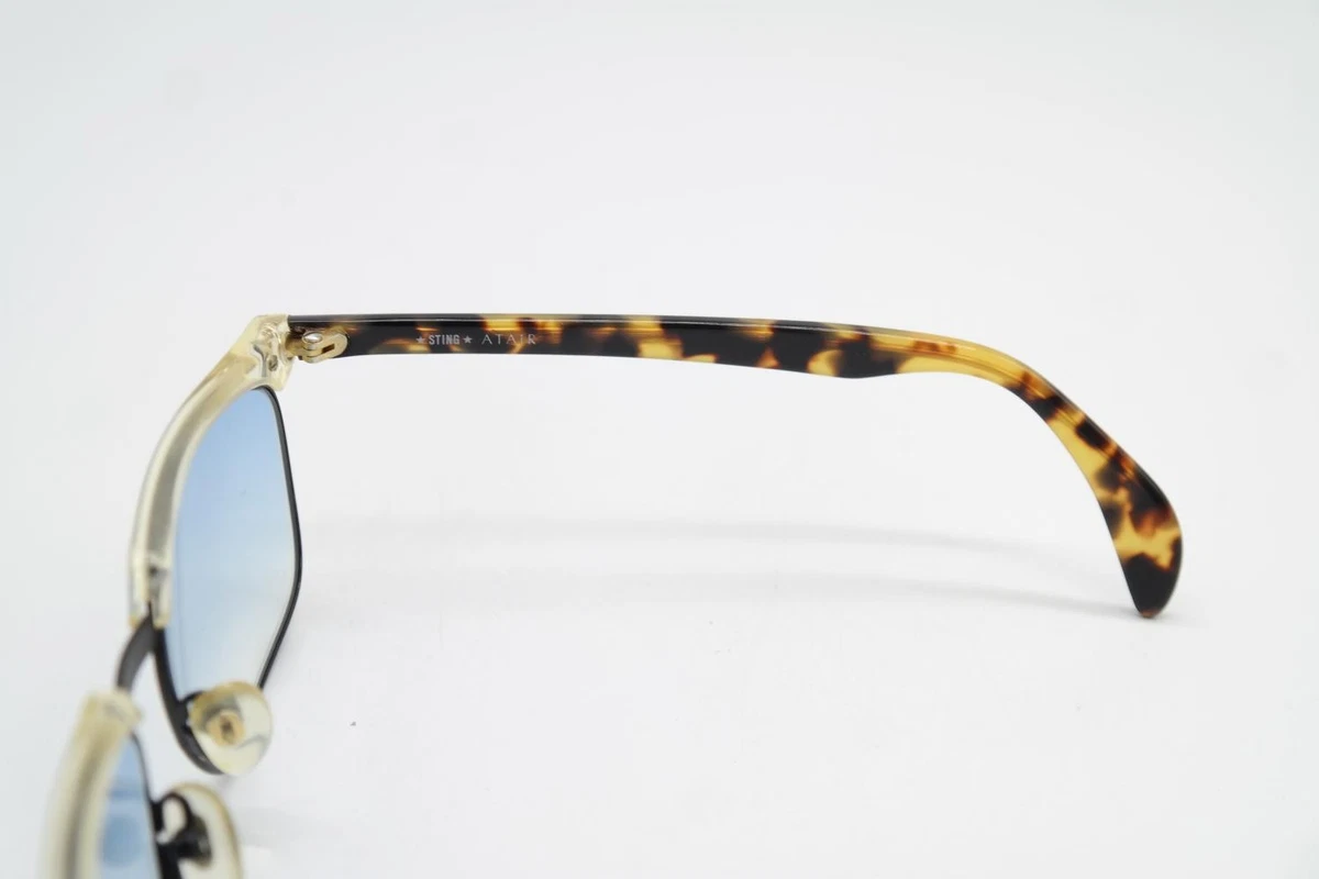 Vintage Sonnenbrille STING ATAIR 5007 Schwarz Transparent Braun Oval sunglasses
