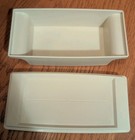(2 ) Vintage TUPPERWARE Butter Dishes, Almond 2 Stick & White & Pink — photo 3