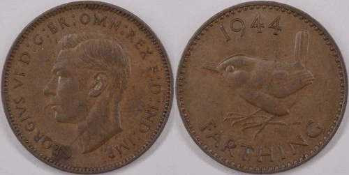 1944 George VI Farthing — photo from another recent sale