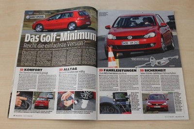 Auto Bild 13/2009 VW Golf VI 1.4 Trendline mit 80PS im TEST auf 4 Seiten
