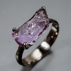 Jewellery 4 ct+ Natural Amethyst Ring 925 Sterling Silver Size 7.5 /R472823