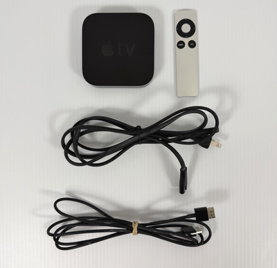 Apple TV A1469 1080P Media Streaming Player W/ Remote & Cords!