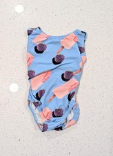 TINY TODDLER Foxy Gymnastics Leotard CXXS 4/5 XX- Small ULTRA SOFT Open Back