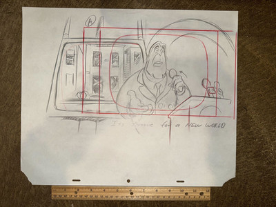 Hey Arnold! The Movie (2002) Original studio production art, pencil