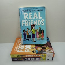 Shannon Hale Series 3 Books Set Real Friends, Best Friends, Friends Forever