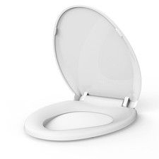 Toilet Seat, Sturdy Elongated Toilet Seat With Soft Close Mechanism - Effortl...