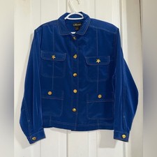 Vintage Mureli nautical beach theme coat blazer beach buttons womens size large