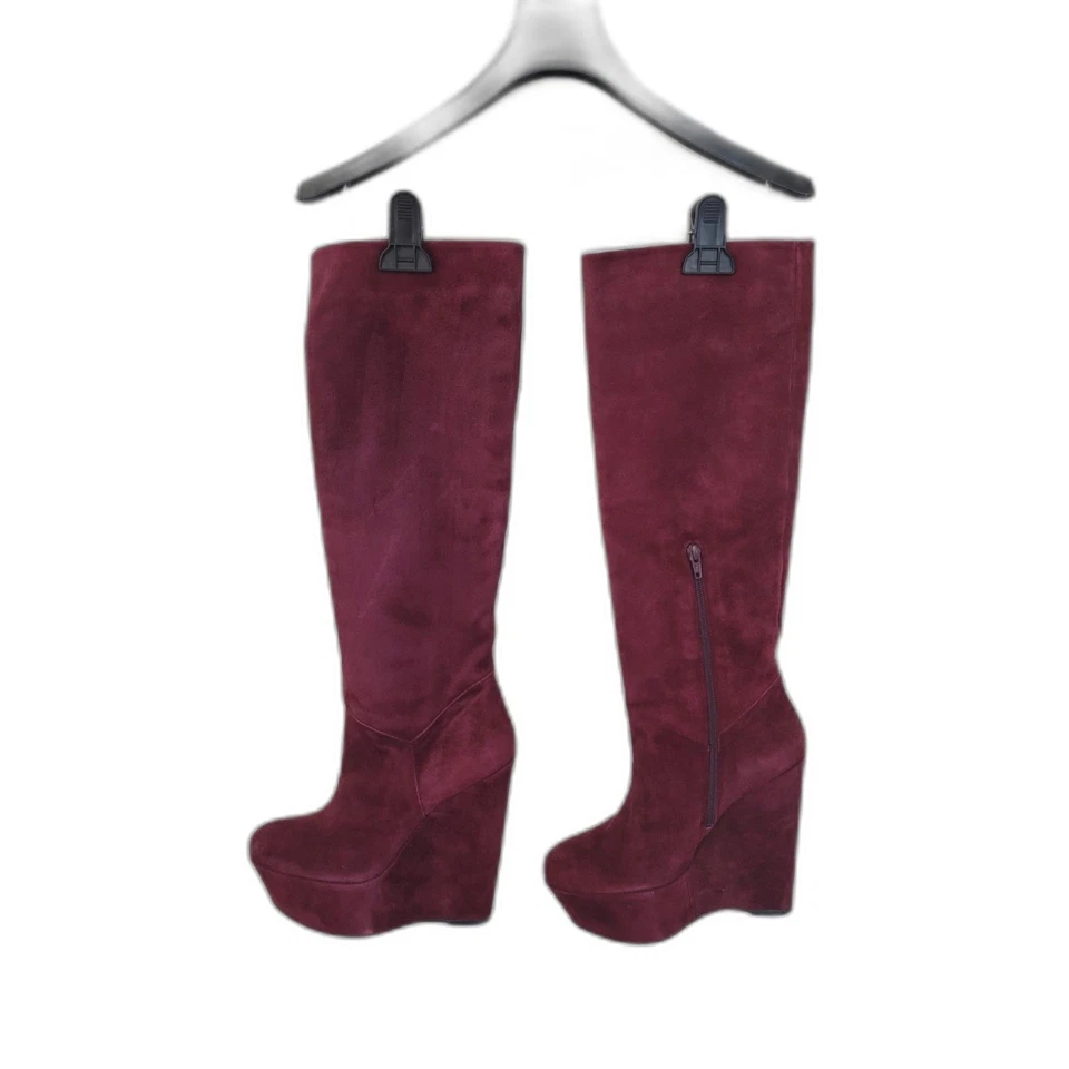 Botas de cuña hasta la rodilla Stuart Weitzman Demiswoon BORDEAUX borgoña Foto 2 de 3