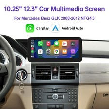 12.3"10.25" Touch Screen Multimedia Wireless CarPlay For Benz GLK 2008-12 NTG4.0