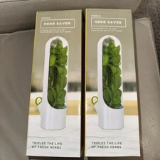 Lot Of 2 NEW Fresh Herb Saver Cilantro Parsley Mint Savers