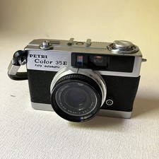 PETRI Color 35E Rangefinder 35mm Film Camera w/ 40mm f2.8 Lens  Cap WORKING